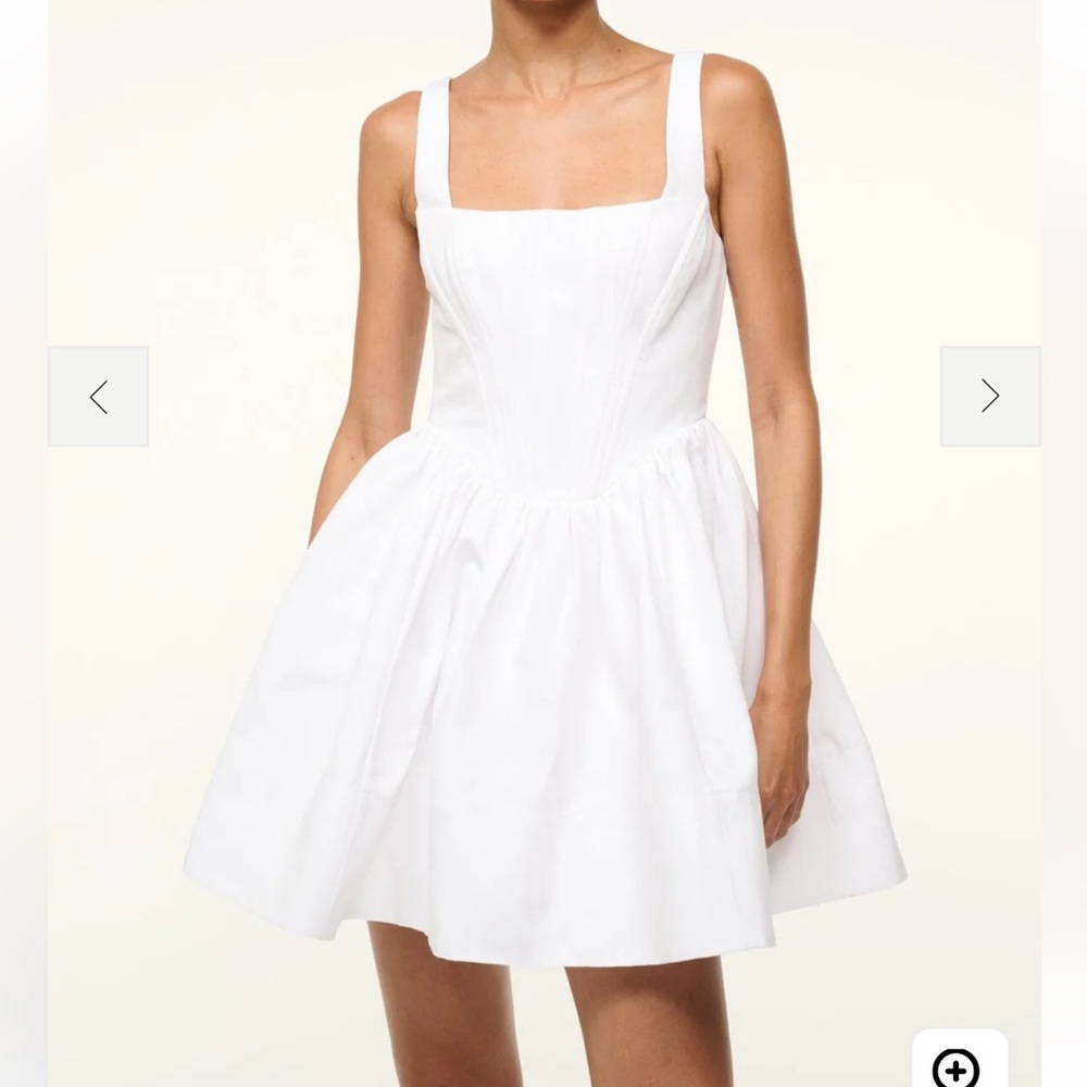 STAUD NWT Landscape Dress in White
